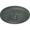 Ekena Millwork Palmetto Ceiling Medallion, Hand-Painted Athenian Green Crackle, 11 1/2"OD x 1"P CM11PAAGC - alternate 3